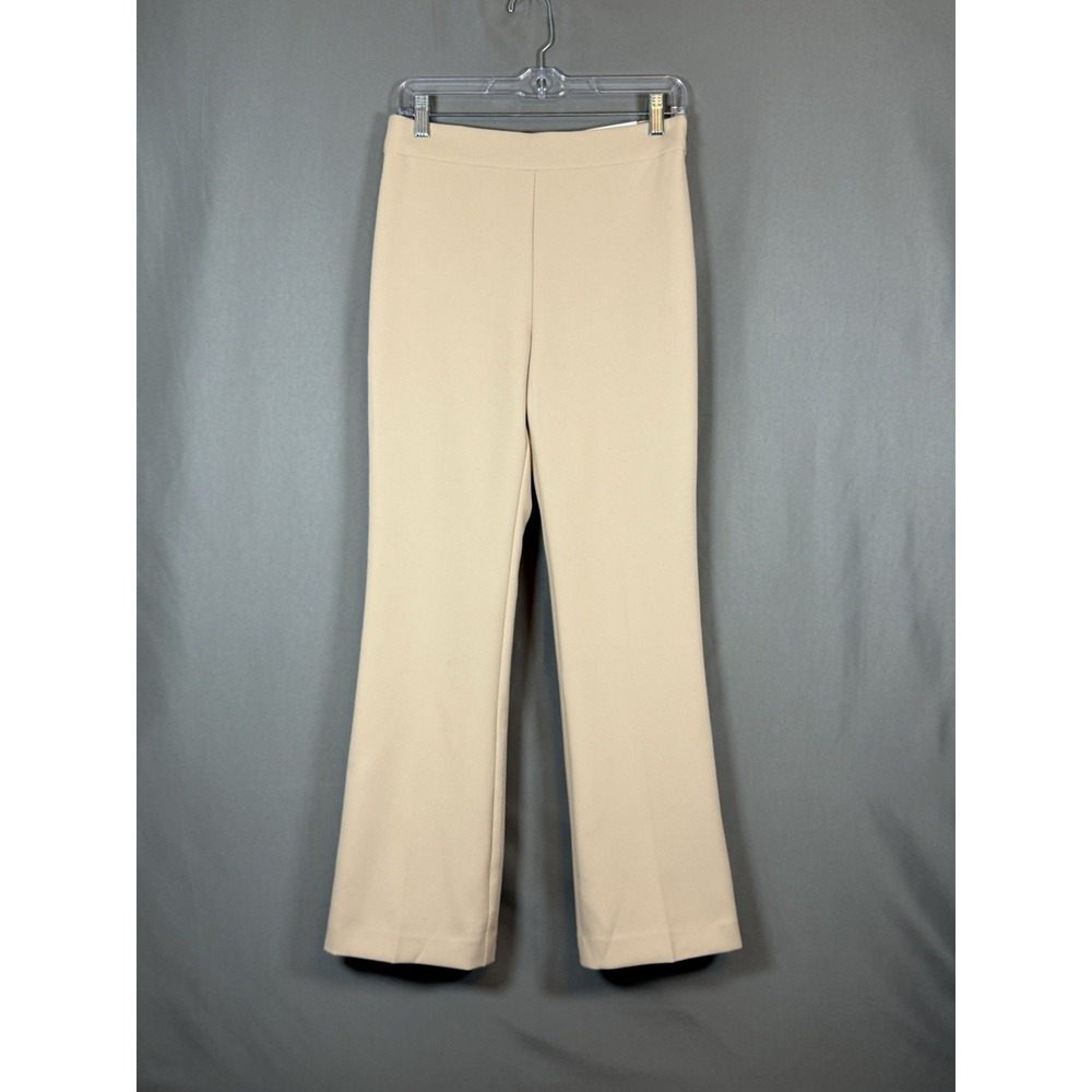 Ann Taylor Side Zip Trouser High Rise Cream Petite 6 Women's NWT